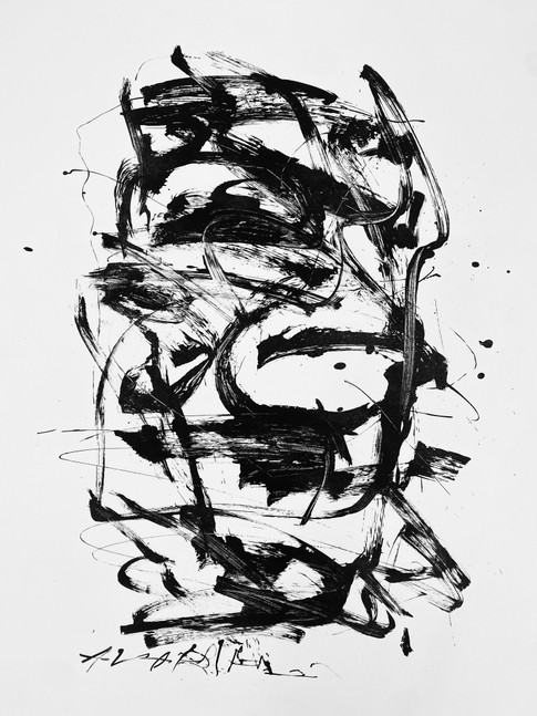 Alejandro Avakian, abstract art, abstract expressionism, Manolis projects, acrylic on paper