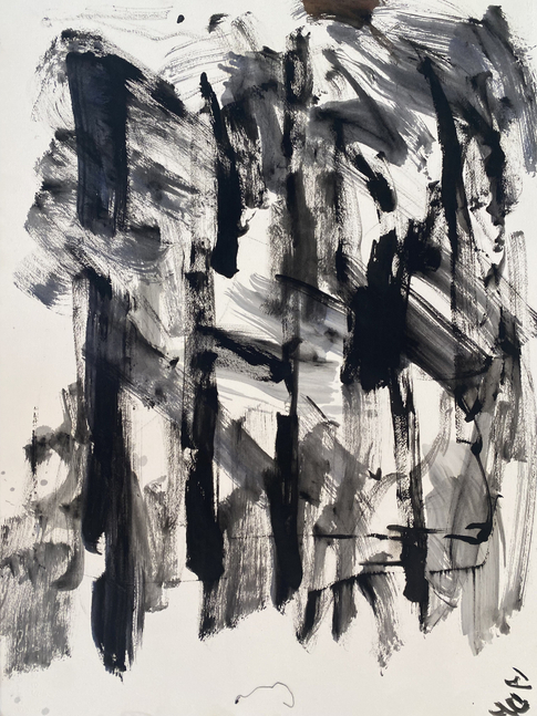 Alejandro Avakian, abstract art, abstract expressionism, Manolis projects, acrylic on paper