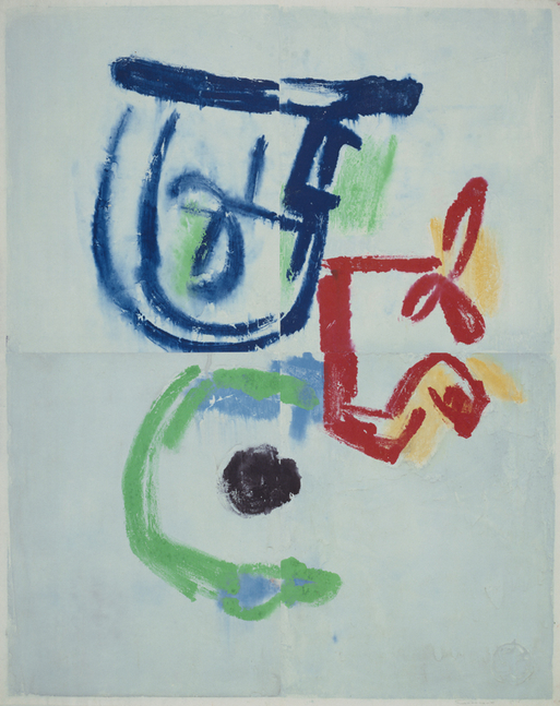 Untitled, PP 4092, 1975
Water Soluble Printer&amp;#39;s Ink and Casein
on Handmade Japanese Paper
H: 49&amp;quot; x W: 38 1/2&amp;quot; (124.5 x 97.8 cm)

(SG-155-D)