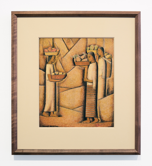 Alfredo Ramos Mart&amp;iacute;nez (1871-1946)

Vendedoras de Frutas (Fruit Vendors), c. 1932

tempera on paper

17 5/8 x 13 inches; 44.8 x 33 centimeters

Framed: 20 5/8 x 18 1/2 x 1 3/4 inches

LSFA# 16361