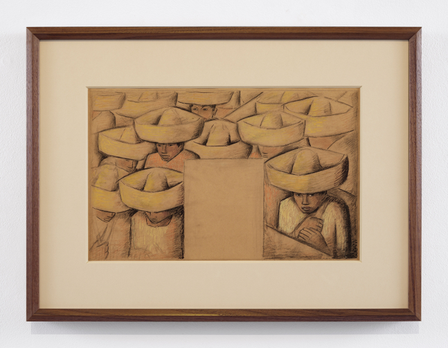 Alfredo Ramos Mart&amp;iacute;nez (1871-1946)

Mural Concept Study (Zapatistas), c. 1932

Cont&amp;eacute; crayon, ink, and tempera on paper

18 1/4 x 21 inches; 46.4 x 53.3 centimeters

Framed: 18 3/4 x 25 x 1 3/4 inches

LSFA# 14752