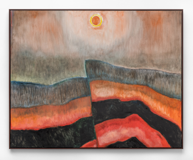 San Andreas Fault (I), 1985, oil on canvas 48 x 60 inches;  121.9 x 152.4 centimeters LSFA# 10658
