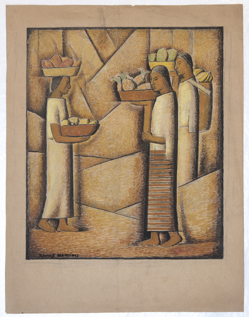 Alfredo Ramos Mart&amp;iacute;nez (1871-1946)

Vendedoras de Frutas (Fruit Vendors), c. 1932

tempera on paper

17 5/8 x 13 inches; 44.8 x 33 centimeters

Framed: 20 5/8 x 18 1/2 x 1 3/4 inches

LSFA# 16361