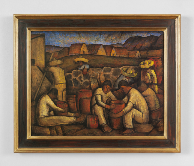 Alfredo Ramos Mart&amp;iacute;nez (1871-1946)

Alfareros, c. 1935

mixed media on paper mounted on board

23 x 29 1/2 inches; 58.4 x 74.9 centimeters

Framed: 30 1/4 x 36 1/4 x 2 1/4 inches

LSFA# 14776
