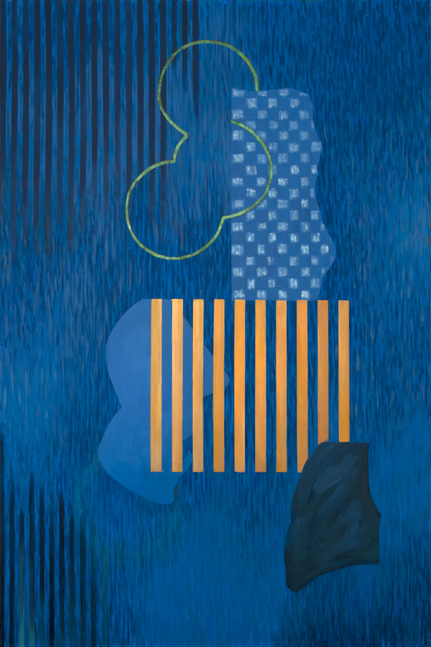 Pat Colville Hearts Own Quiet #2, 2020 acrylic on canvas 60" x 40" PC 195 Moody Gallery