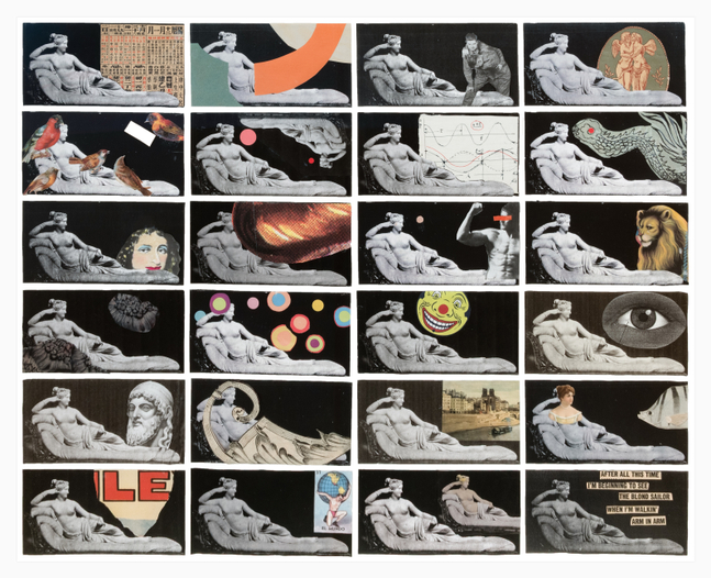 Jerry Jeanmard Reclaimers (Multiple), 2018 collage on paper 24'' x 30'' JJ 330, Moody Gallery