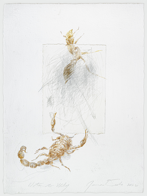 James Drake Untitled, 2026 silverpoint, ink on gessoed paper 15 1/8'' x 11 1/8'' JD 430, Moody Gallery