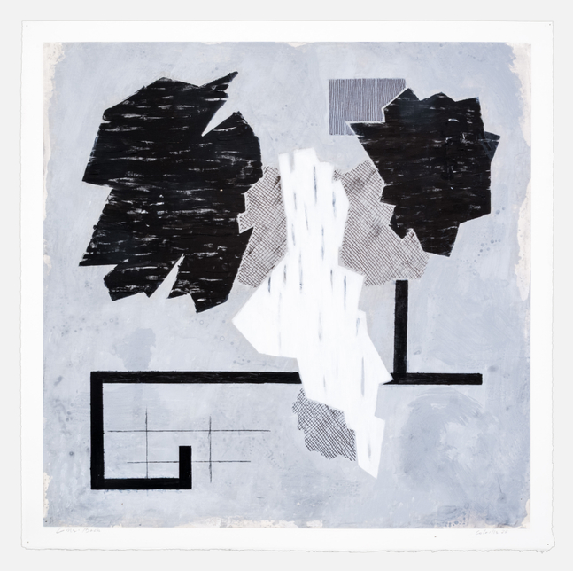 Pat Colville Come Back X, 2025 acrylic on paper 22" x 22 1/4" PC 250, Moody Gallery