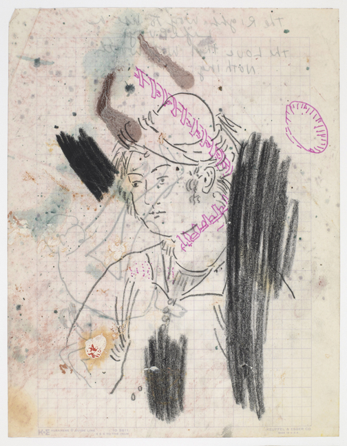 Gael Stack Forty-one Songs #14, 2010 ink, graphite, oil on vellum 11" x 8 1/2" GS 290 Moody Gallery