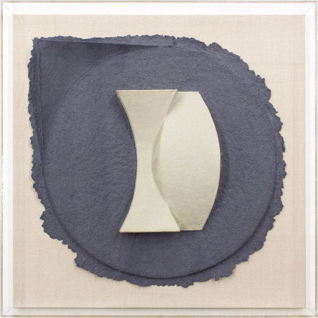 Amalie Rothschild&amp;nbsp;
Io,&amp;nbsp;1982
Cast handmade paper
Paper: 24.25 x 24.25 x 2.5 in. ( 61.6 x 61.6 x 6.4 cm)
Plexiglas: 28.4 x 28.4 x 3.75 in. (72.1 x 72.1 x 9.5 cm)
ROT-1071-C