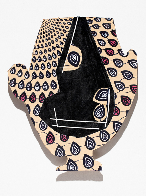 Mongrel Collection 23, 2018&amp;nbsp;
Fabric, acrylic, cardboard on panel
22 x 18 in. (55.9 x 45.7 cm)
Smai-1583-C