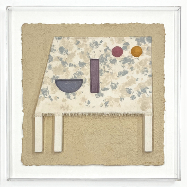 Amalie Rothschild&amp;nbsp;
Still Life,&amp;nbsp;1982
Cast handmade paper
Paper: 22 x 22 x 1.25 inches
Plexiglas: 26.5 x 26.5 x 2.6 inches
ROT-1070-C