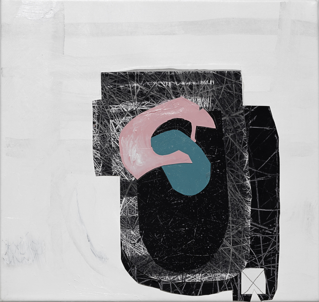 Hazarding a Guess, 2025&amp;nbsp;
Digital prints and acrylic on paper mounted on board, sumi ink, pen, acrylic, collage on canvas
17 x 18 in. (43.2 x 45.7 cm)
Smai-1623-C