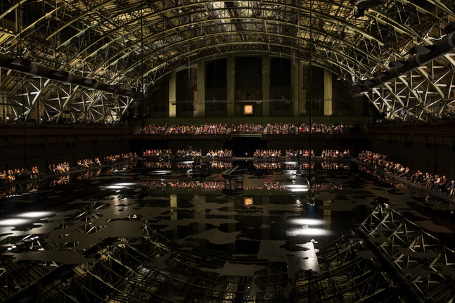 Installation view of works by Douglas Gordon