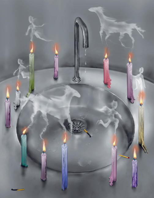 Horsing Around

2026

Nail polish, ink on PVC

180 x 140 cm / 70 7/8 x 55 1/8 in

&amp;copy; Louisa Gagliardi