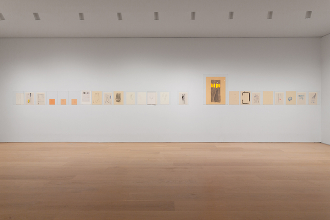 Installation view, Trisha Donnelly, Drawing Center, New York, 2025