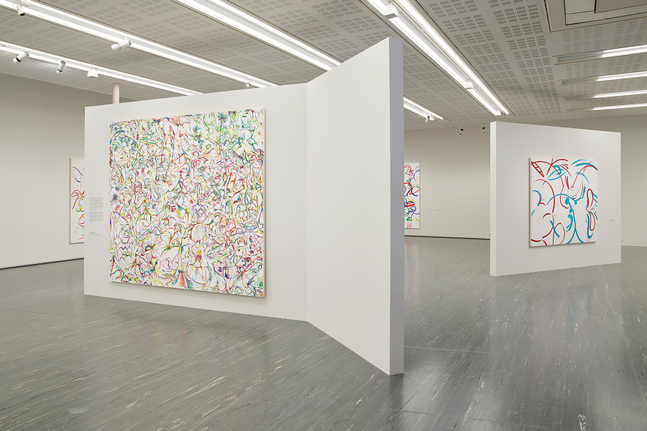 Installation view, Sue Williams, WHAT NOW, Belvedere 21, Vienna, 2026
Photo: Johannes Stoll