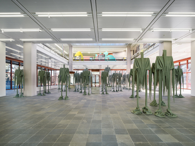 Installation view, Sandra Mujinga, Skin to Skin, Belvedere 21, Vienna, 2026