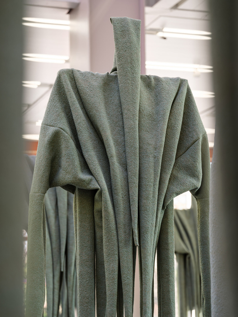 Installation view, Sandra Mujinga, Skin to Skin, Belvedere 21, Vienna, 2026