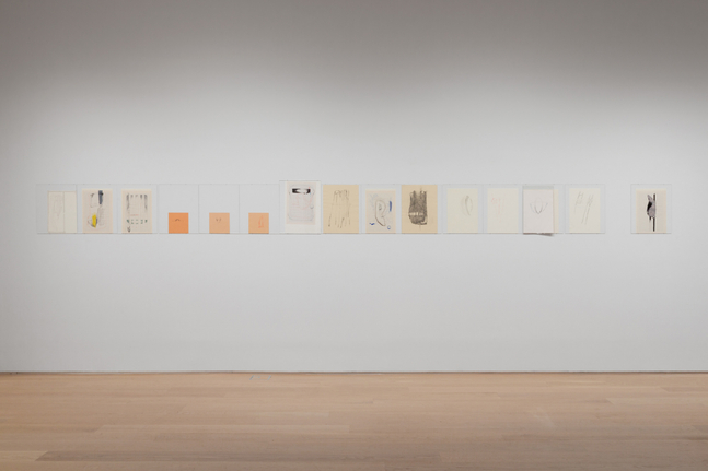 Installation view, Trisha Donnelly, Drawing Center, New York, 2025
