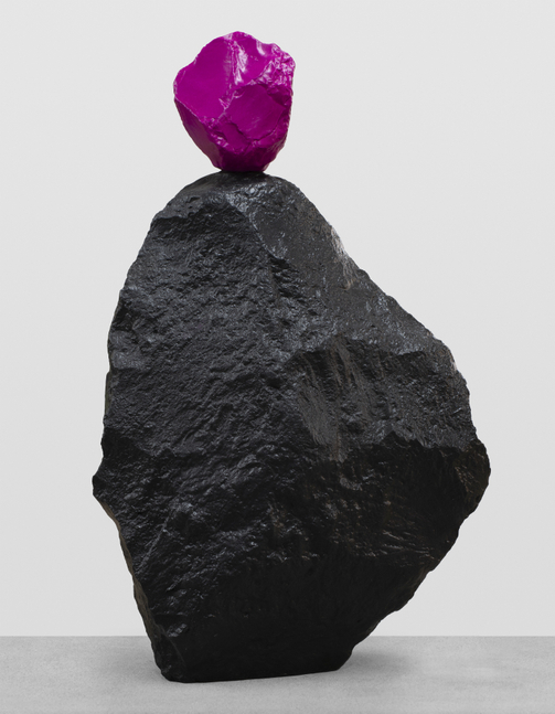 magenta black nun

2025

Painted stone, stainless steel, pedestal

Sculpture 43 x 25 x 11 cm / 16 7/8 x 9 7/8 x 4 3/8 in

Pedestal 2 x 22 x 22 cm / 3/4 x 8 5/8 x 8 5/8 in

&amp;copy; Ugo Rondinone