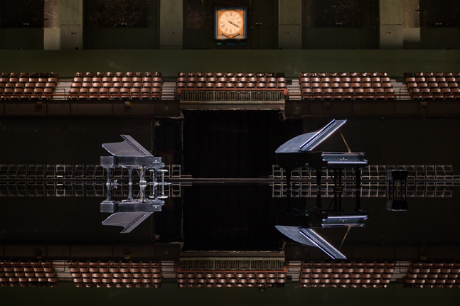 Installation view of works by Douglas Gordon