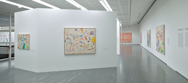 Installation view, Sue Williams, WHAT NOW, Belvedere 21, Vienna, 2026
Photo: Johannes Stoll
