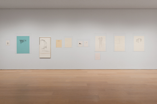 Installation view, Trisha Donnelly, Drawing Center, New York, 2025