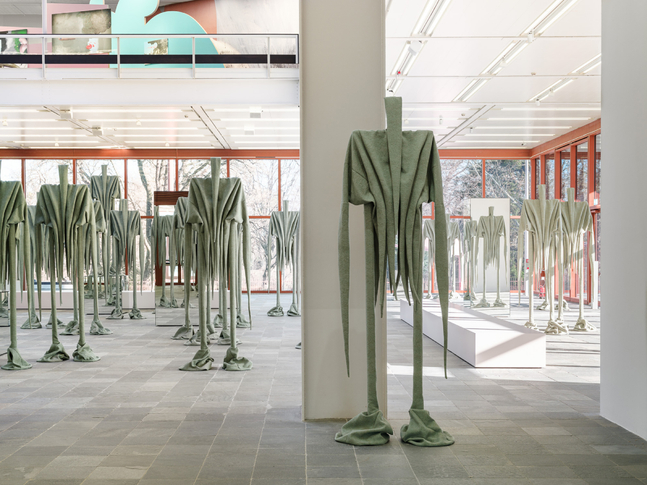 Installation view, Sandra Mujinga, Skin to Skin, Belvedere 21, Vienna, 2026