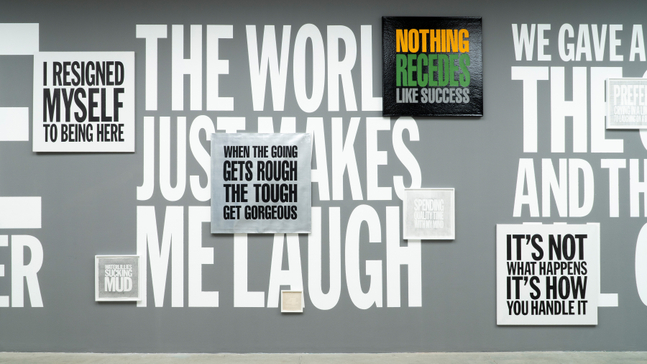 Installation view, John Giorno, The Performative Word, MAMbo, Bologna, 2026. Photo: Ornella De Carlo