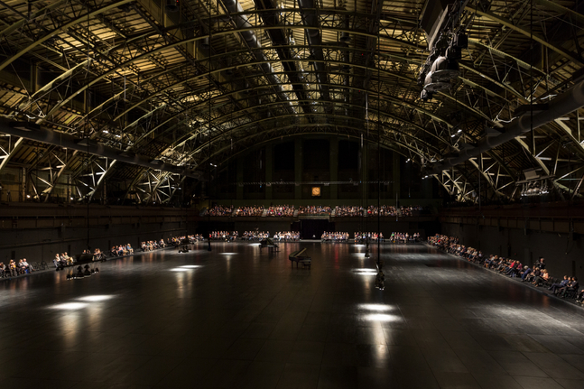 Installation view of works by Douglas Gordon
