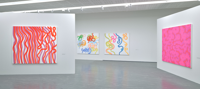 Installation view, Sue Williams, WHAT NOW, Belvedere 21, Vienna, 2026
Photo: Johannes Stoll