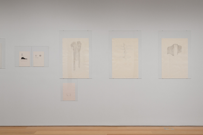 Installation view, Trisha Donnelly, Drawing Center, New York, 2025