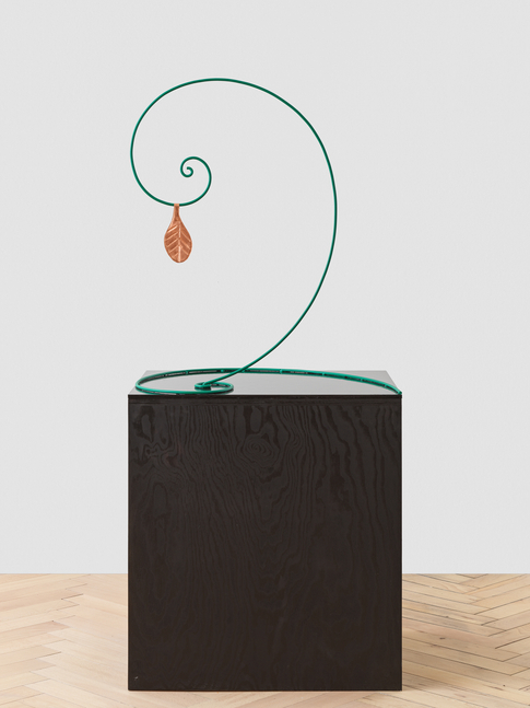 The Last Leaf

2020

Copper, iron, enamel paint

Sculpture 84 x 70 x 60 cm / 33 1/8 x 27 1/2 x 23 5/8 in

Pedestal 75 x 70 x 60 cm / 29 1/2 x 27 1/2 x 23 5/8 in

&amp;copy; Valentin Carron