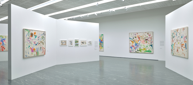 Installation view, Sue Williams, WHAT NOW, Belvedere 21, Vienna, 2026
Photo: Johannes Stoll