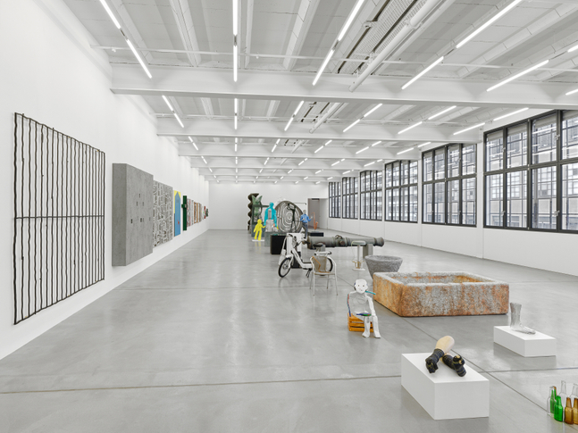 Installation view, Valentin Carron, The Slope (Works 2005 &amp;ndash; 2026), Galerie Eva Presenhuber, Maag Areal, Zurich, 2026
