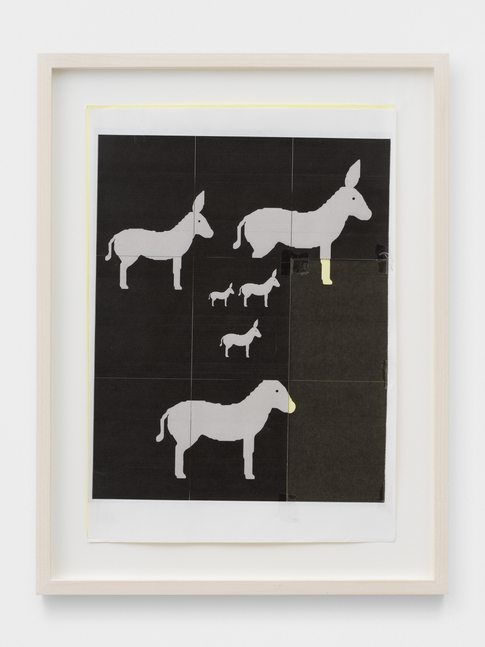 A Simple Friend (16)

2020

Photocopy on colored paper, transparent tape

Sheet 29.5 x 21 cm / 11 3/4 x 8 1/4 in

Frame 37 x 28 x 3 cm / 14 1/2 x 11 x 1 1/8 in

&amp;copy; Valentin Carron