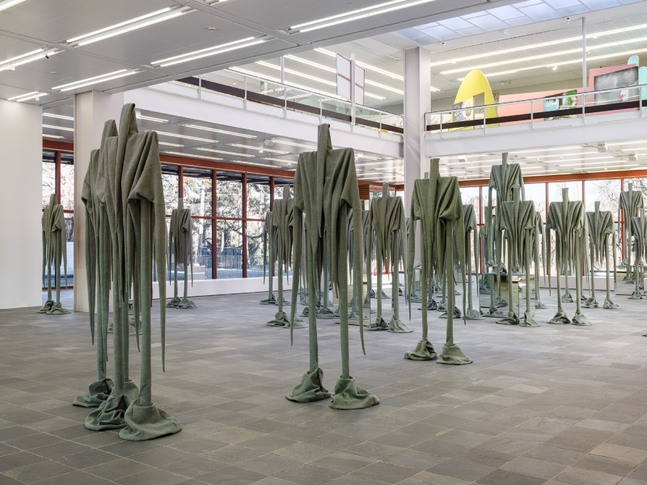 Installation view, Sandra Mujinga, Skin to Skin, Belvedere 21, Vienna, 2026