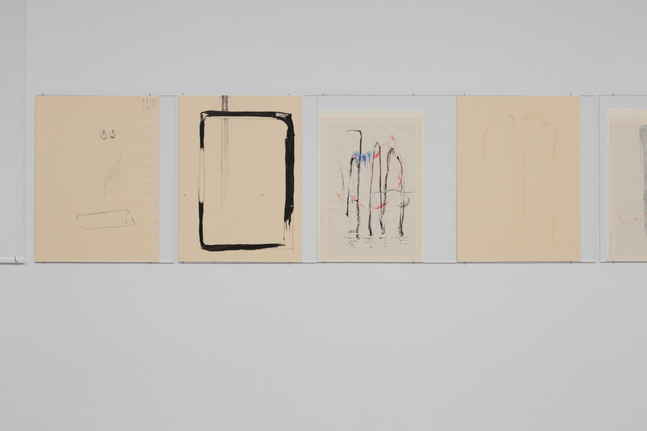 Installation view, Trisha Donnelly, Drawing Center, New York, 2025