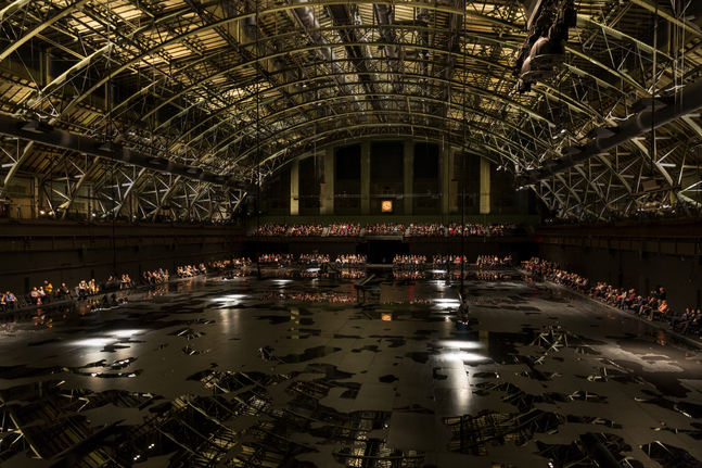 Installation view of works by Douglas Gordon