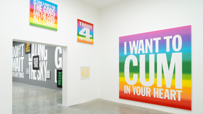Installation view, John Giorno, The Performative Word, MAMbo, Bologna, 2026. Photo: Ornella De Carlo