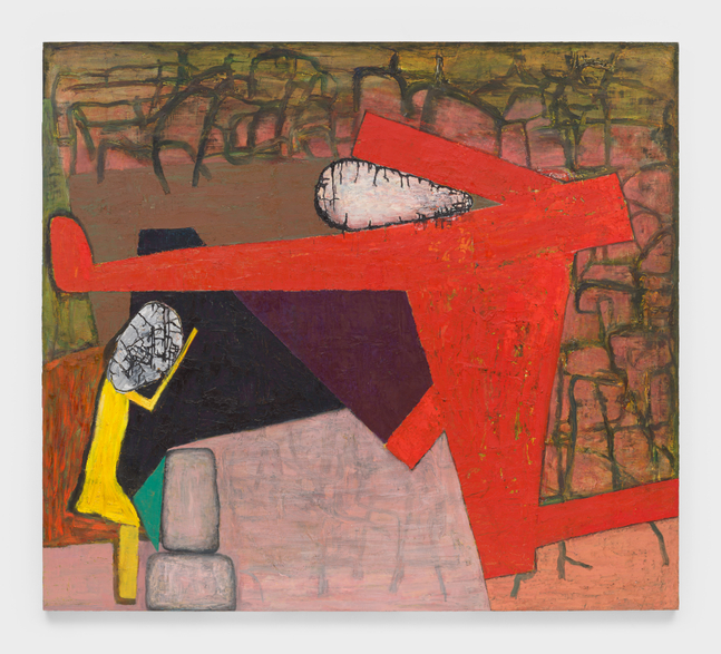 Brenda Goodman
Not a leg to stand on, 2013
oil on wood
71 1/2 x 80 ins.
181.6 x 203.2 cm