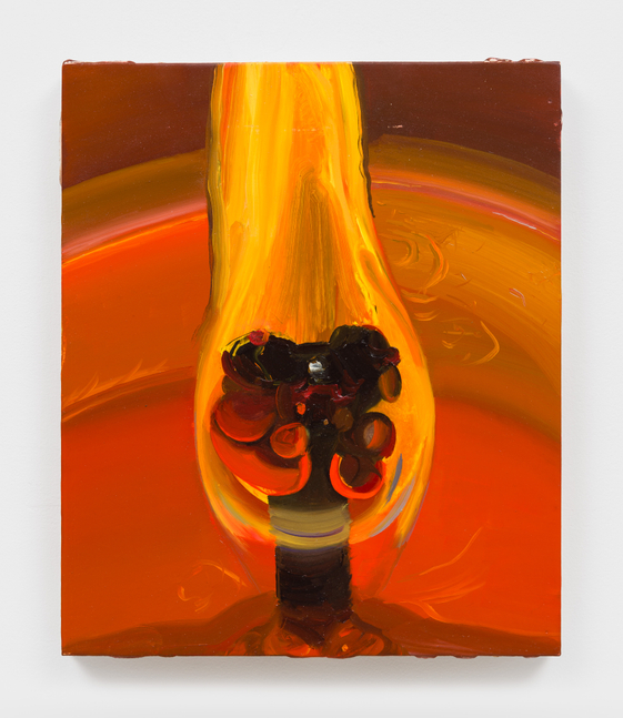 Phoebe Helander
Candle Burning XIV (for Aaron &amp;amp; Jacob), 2025
oil on wood
13 1/2 x 11 1/4 x 1 ins.
34.3 x 28.6 x 2.5 cm