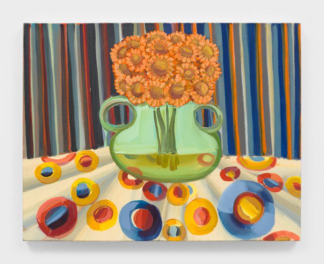 Judith Linhares
Freya&amp;rsquo;s Flowers, 2024
oil on linen
22 x 28 ins.
55.9 x 71.1 cm