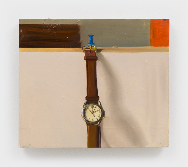 Phoebe Helander
Still Life with Watch and Tack, 2026
oil on wood
11 1/4 x 13 x 1 ins.
28.6 x 33 x 2.5 cm
