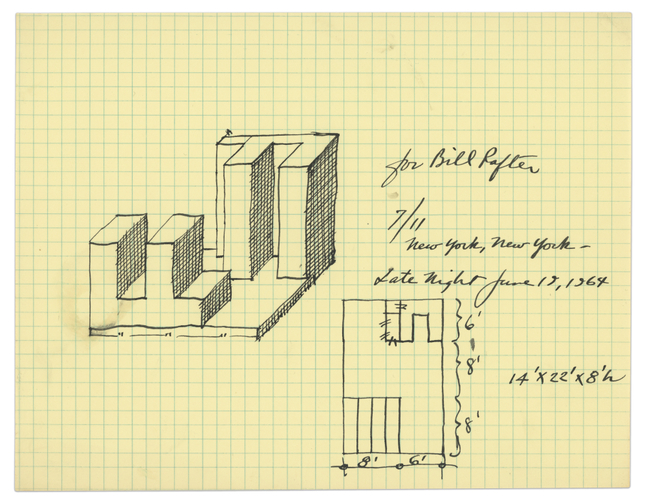Untitled, 1964
Ink on gridded paper
8 1/2 &amp;times; 11 in. (21.6 &amp;times; 27.9 cm)