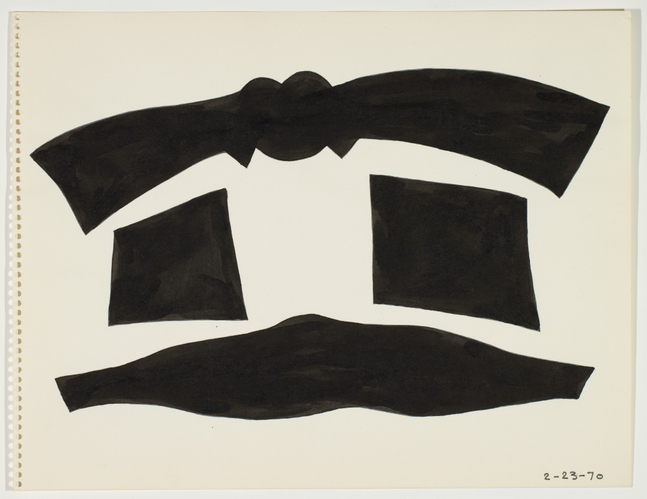 Untitled, 1970
Ink on paper
10 &amp;times; 13 in. (25.4 &amp;times; 33 cm)