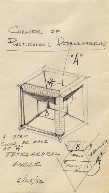 Untitled, 1962
Graphite on paper envelope
6 7/16 &amp;times; 3 5/8 in. (16.4 &amp;times; 9.2 cm)