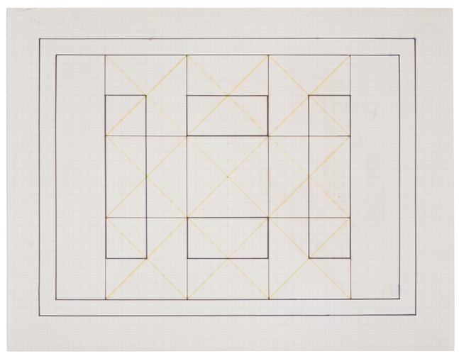 Untitled, 1966
Ink on gridded paper
8 1/2 &amp;times; 11 in. (21.6 &amp;times; 27.9 cm)