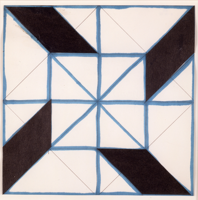 Untitled, 1964
Ink, graphite and collage on paper
7 1/4 &amp;times; 7 1/4 in. (18.4 &amp;times; 18.4 cm)